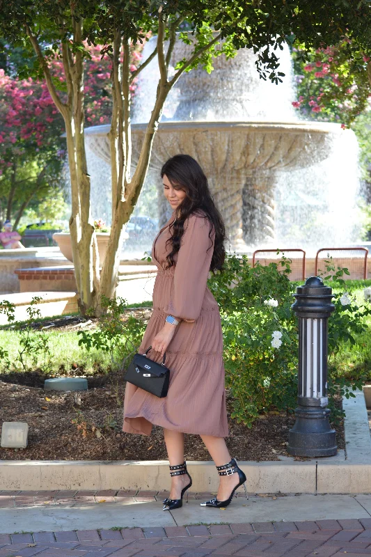 Athena Taupe Dress