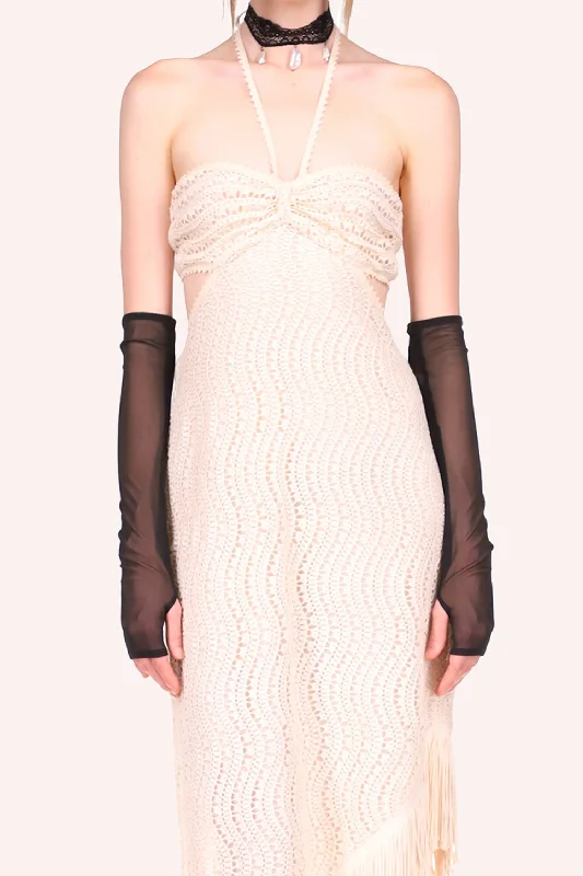 Crochet Lace Cutout Dress