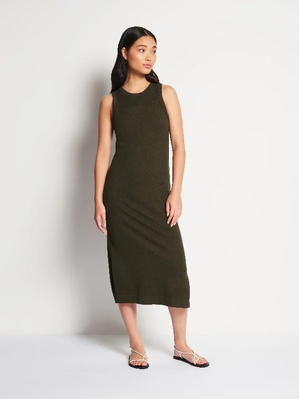 JHL Split Tank Dress (Cotton Cashmere) Spruce