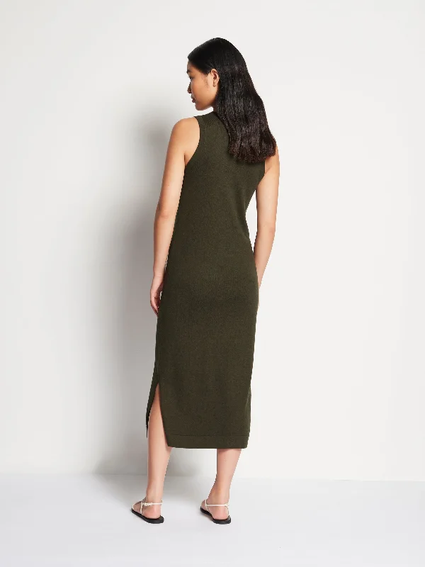 JHL Split Tank Dress (Cotton Cashmere) Spruce