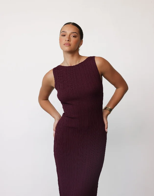 Kienna Maxi Dress (Plum)