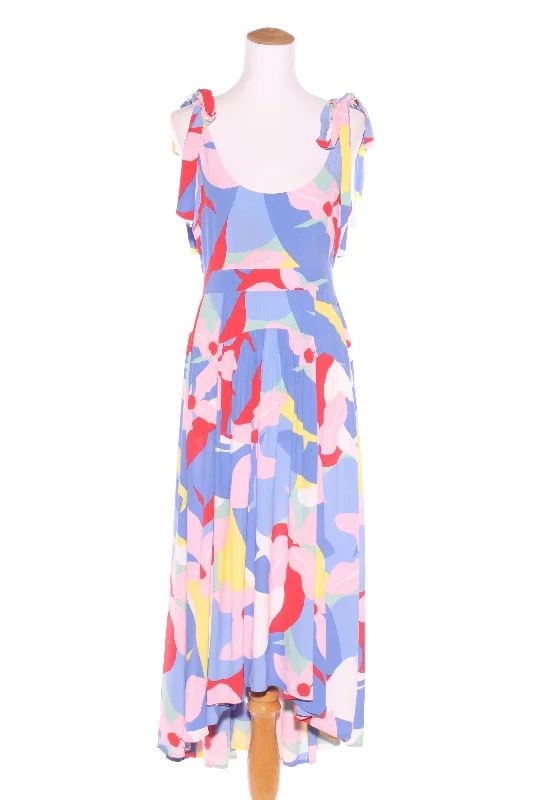 MISTER ZIMI - Blue floral tie strap midi dress! 10