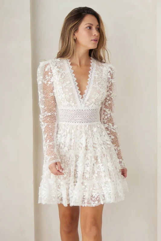 Opening Season White lace Dress FINAL SALE