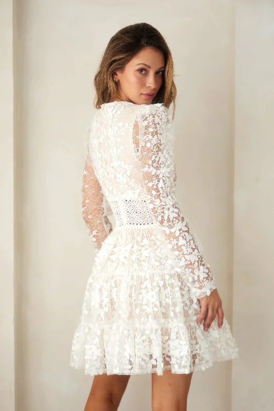 Opening Season White lace Dress FINAL SALE