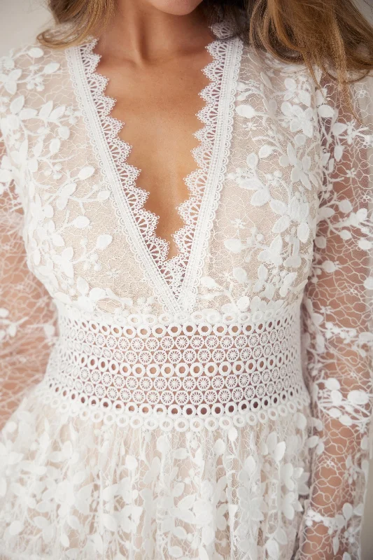 Opening Season White lace Dress FINAL SALE