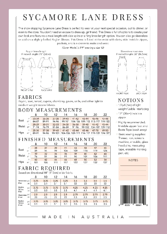 PDF Pattern - Sycamore Lane Dress | Sew To Grow