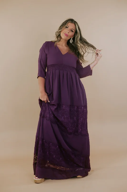 ECB Exclusive: Something Timeless Maxi Dress, Purple