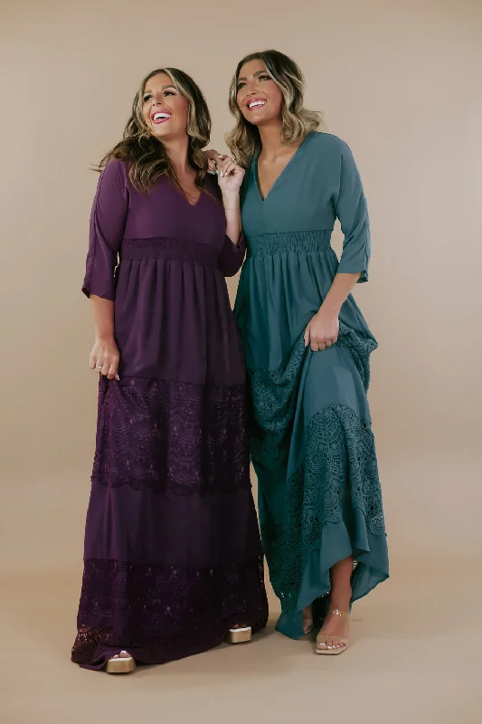 ECB Exclusive: Something Timeless Maxi Dress, Purple