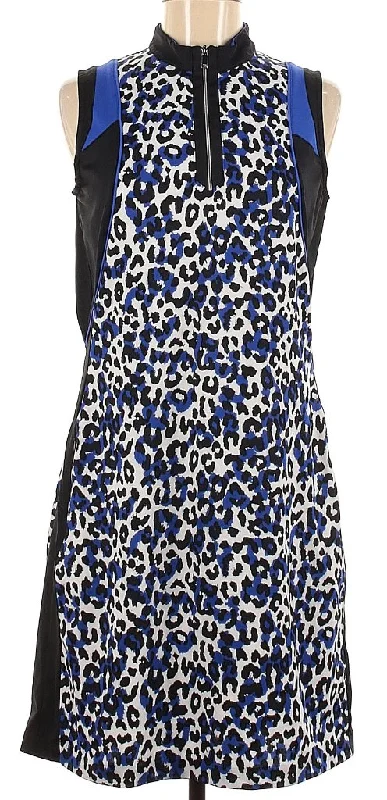 Tail Blue, Black & White Animal Print Sleeveless Dress Size M  MSP$93