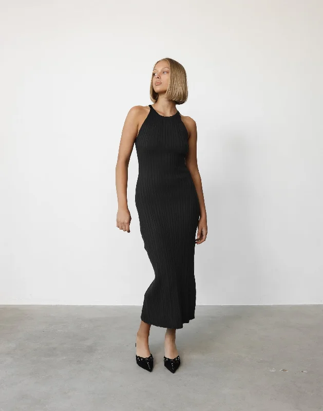 Vivian Maxi Dress (Black)