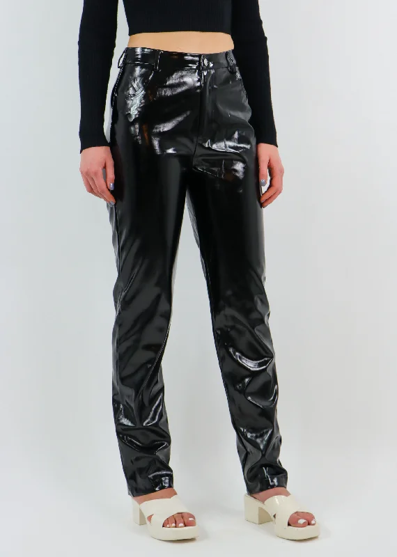 Charmed Patent Leather Pants ★ Black