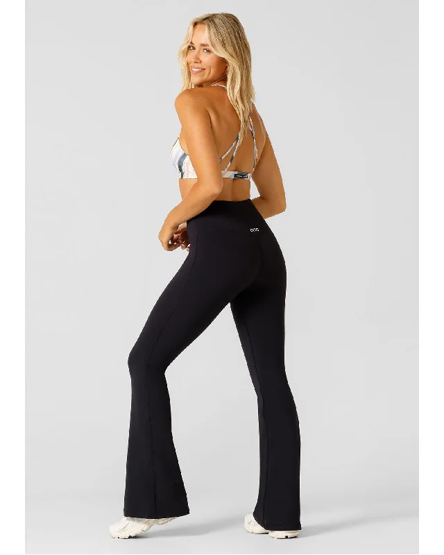 Lorna Jane Lotus Flared Full Length Leggings - Midnight Blue