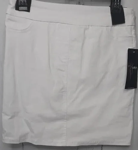 Skort-Pull On 4Pocket White Women's M9001W