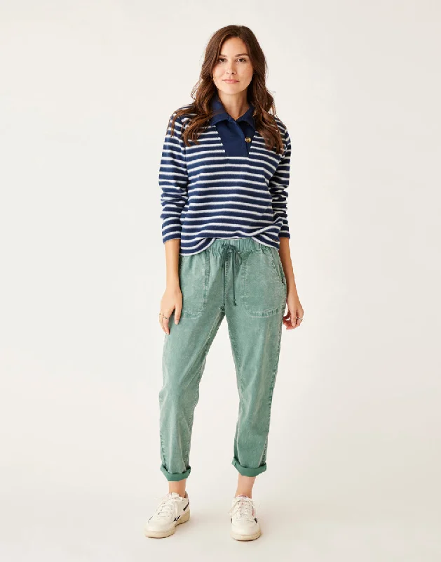 Zoe Twill Pant: Forest