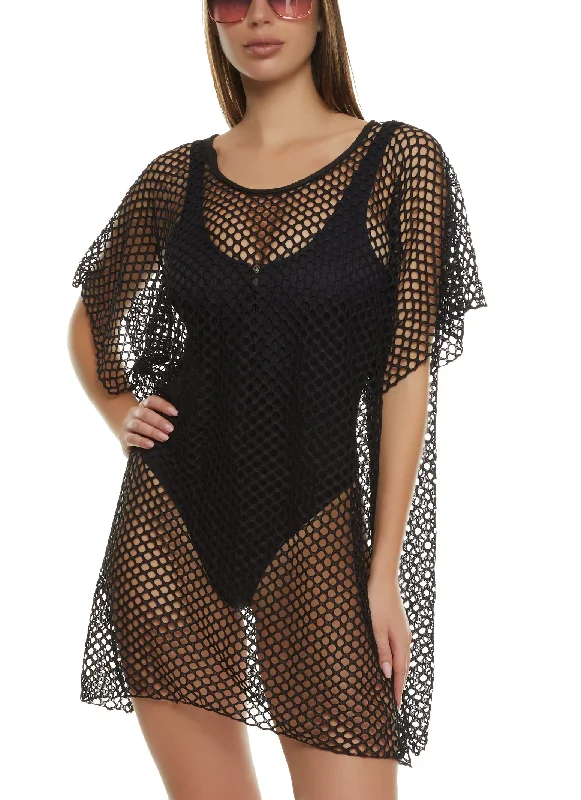 Fishnet Swim Cover Up