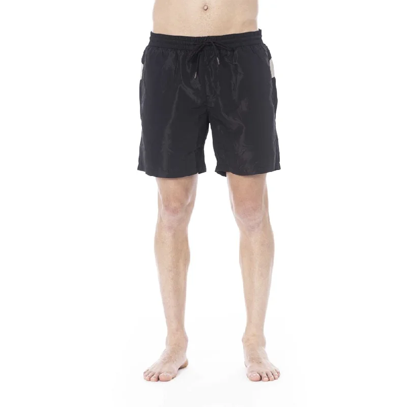 Black Polyester Swimwear