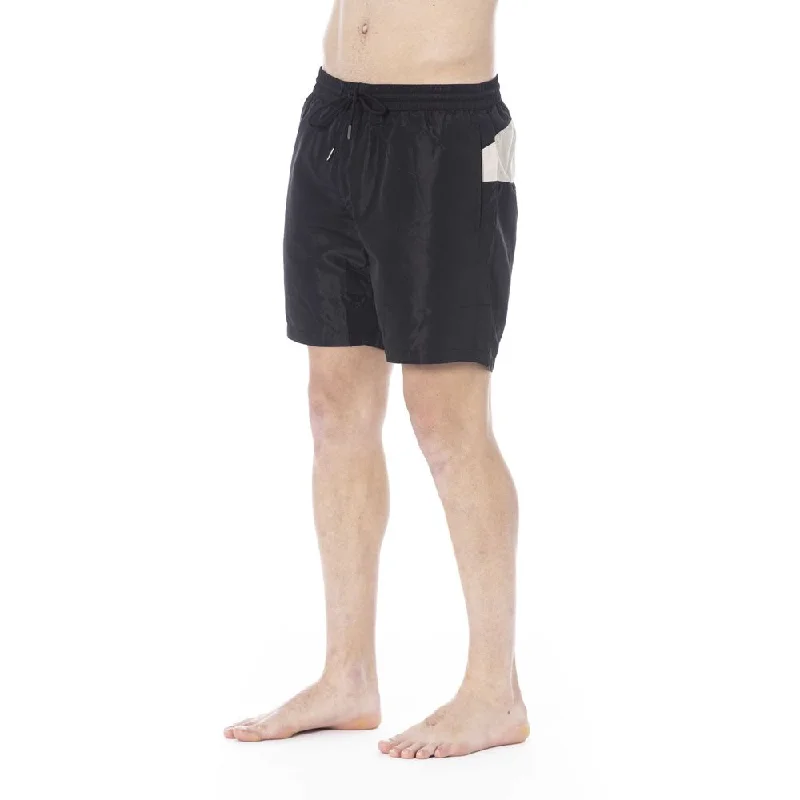 Black Polyester Swimwear