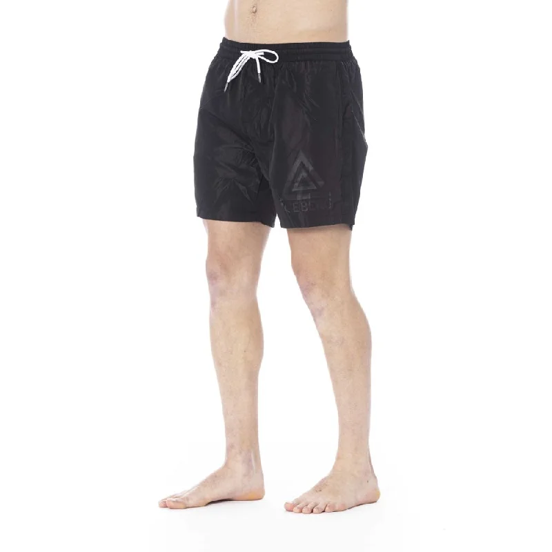 Black Polyester Swimwear