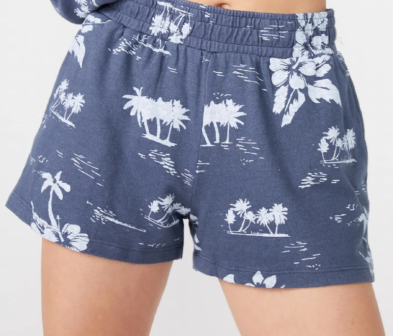 ""new"" Hawaiian Vintage Ex Boyfriend Shorts In Blue Steel