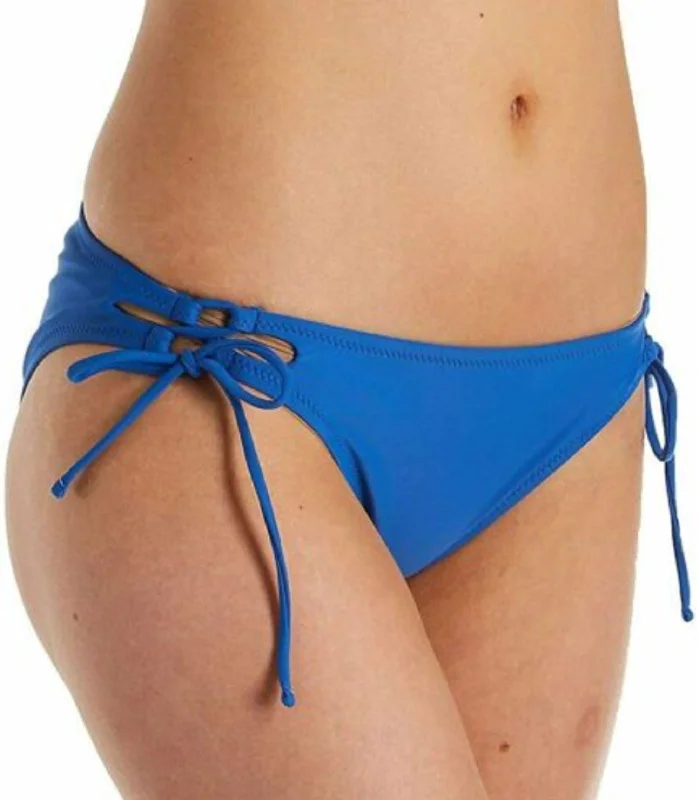 Raisins Women's Sweet Side-Tie Bikini Bottoms, Blue, XL