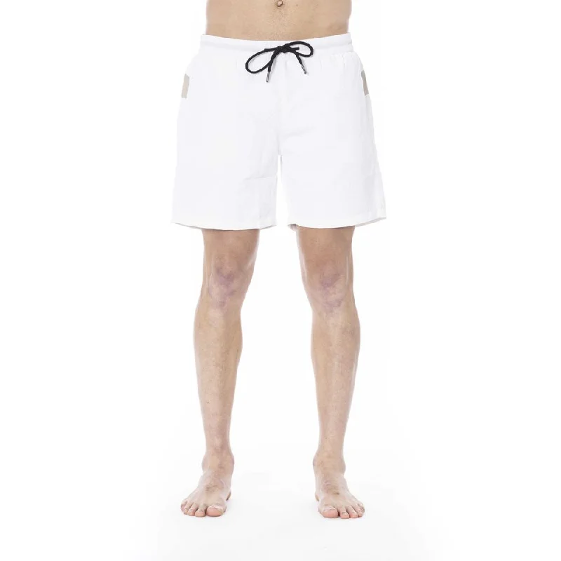 White Polyester Swimwear