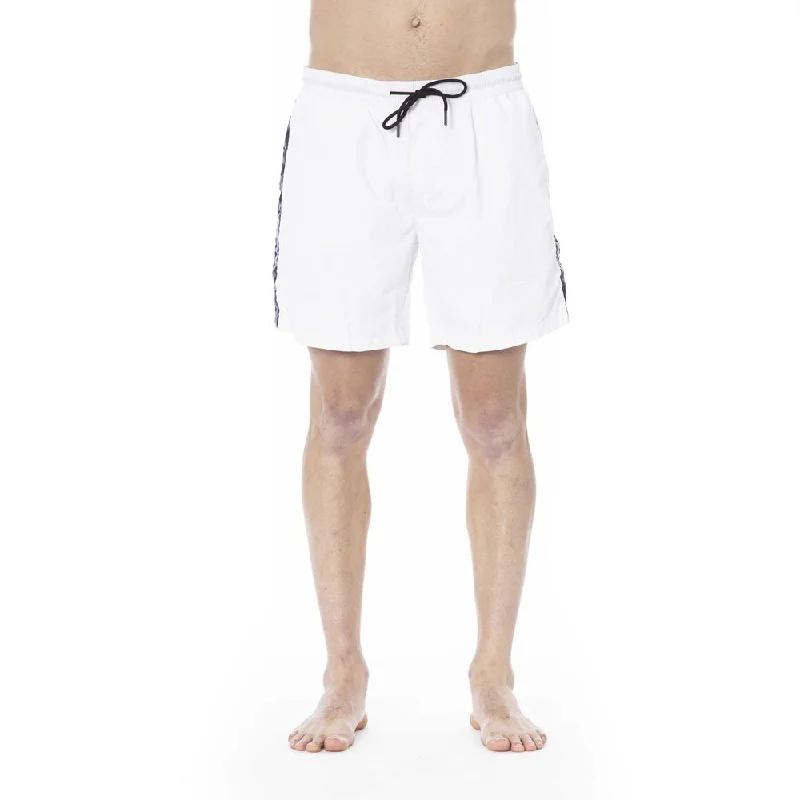 White Polyester Swimwear