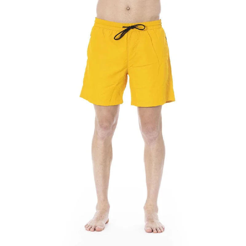 Yellow Polyester Swimwear