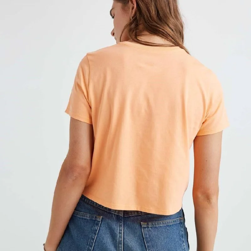 Boxy Crop Tee (Cantaloupe)