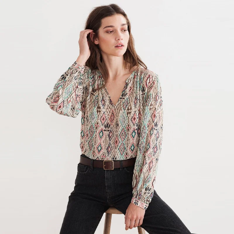 Brinn Azteca Lurex Blouse