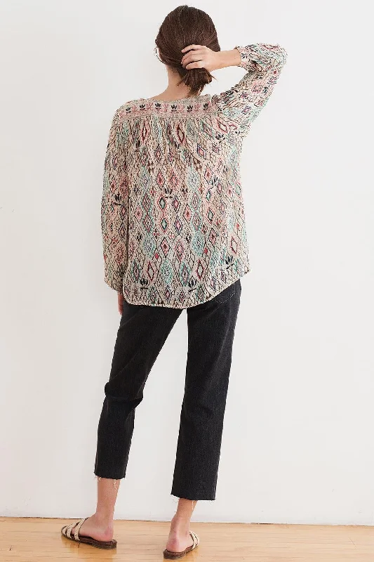 Brinn Azteca Lurex Blouse