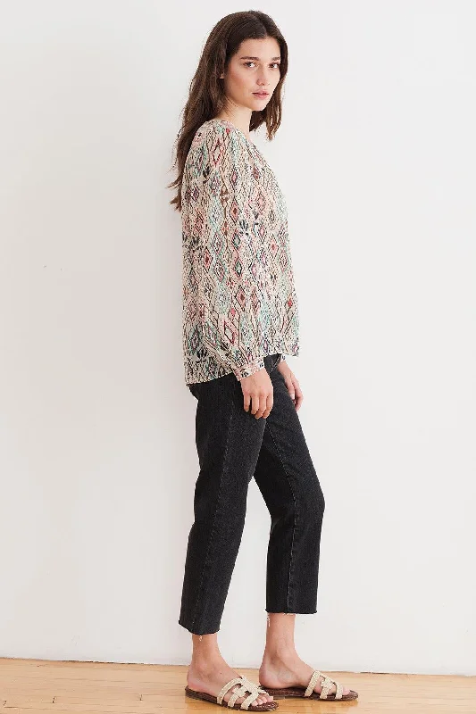 Brinn Azteca Lurex Blouse