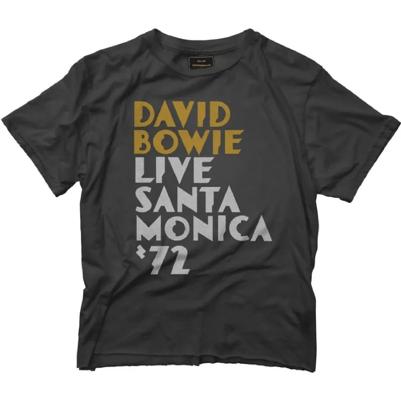 David Bowie Cropped Tee (Black)