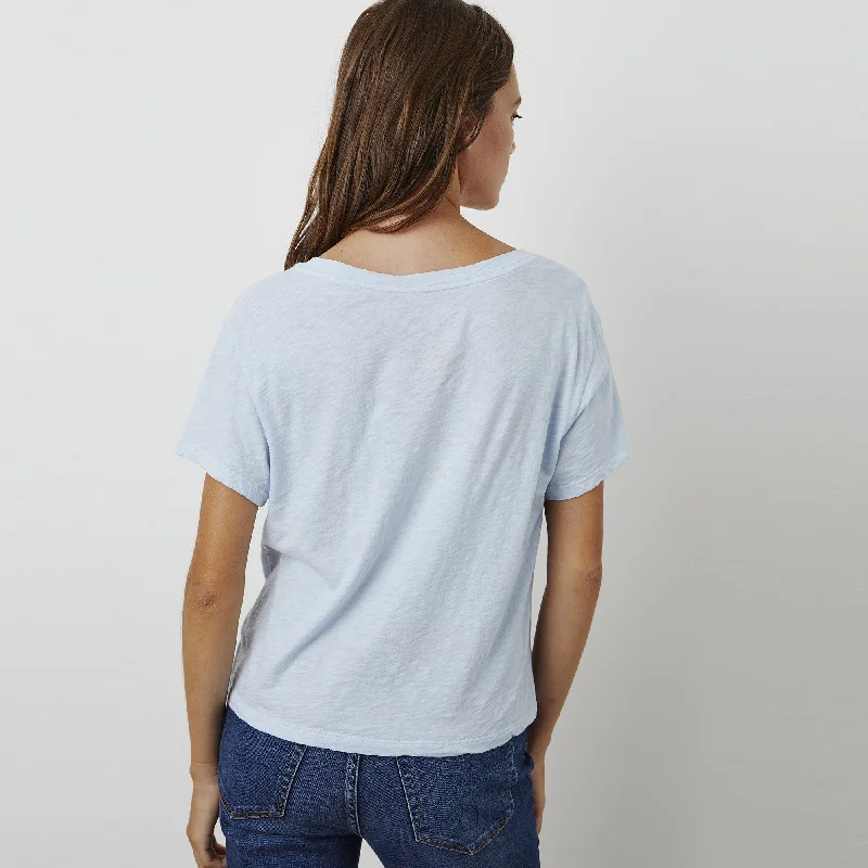 Elva V Neck Tee (Ice)