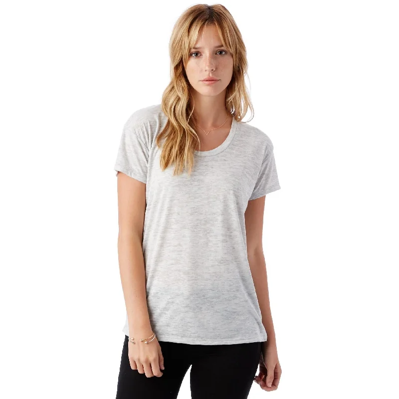 Kimber Slinky Jersey T-Shirt (Oatmeal Heather)