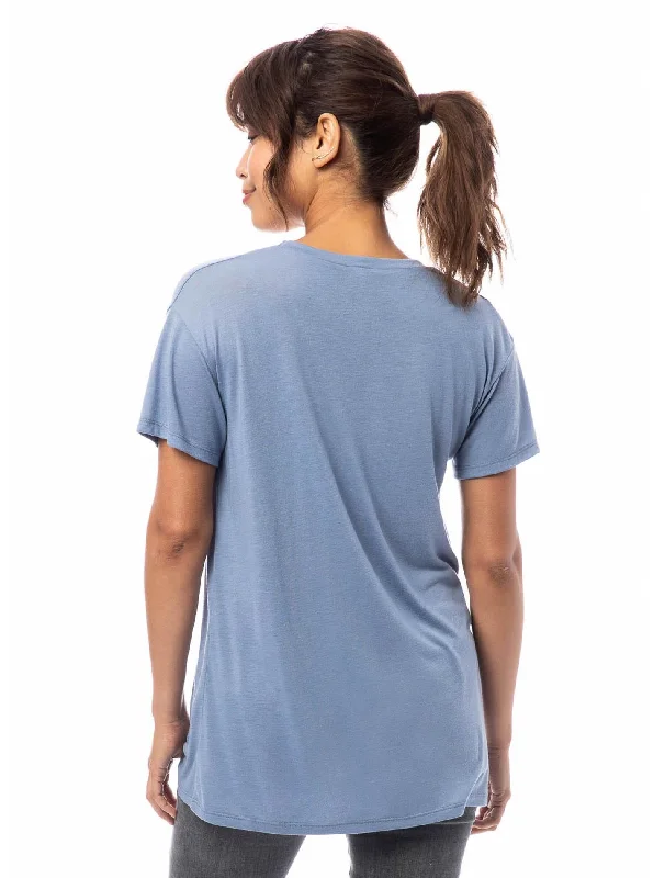 Kimber Slinky Jersey T-Shirt (Stonewash Blue)