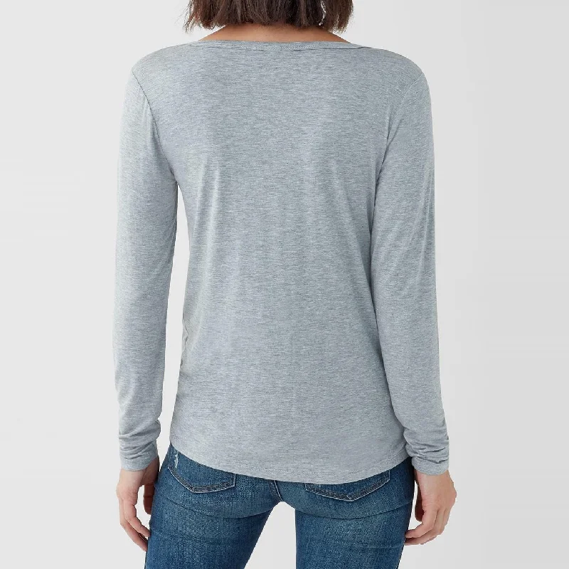 Long Sleeve Scoop (Heather Grey)