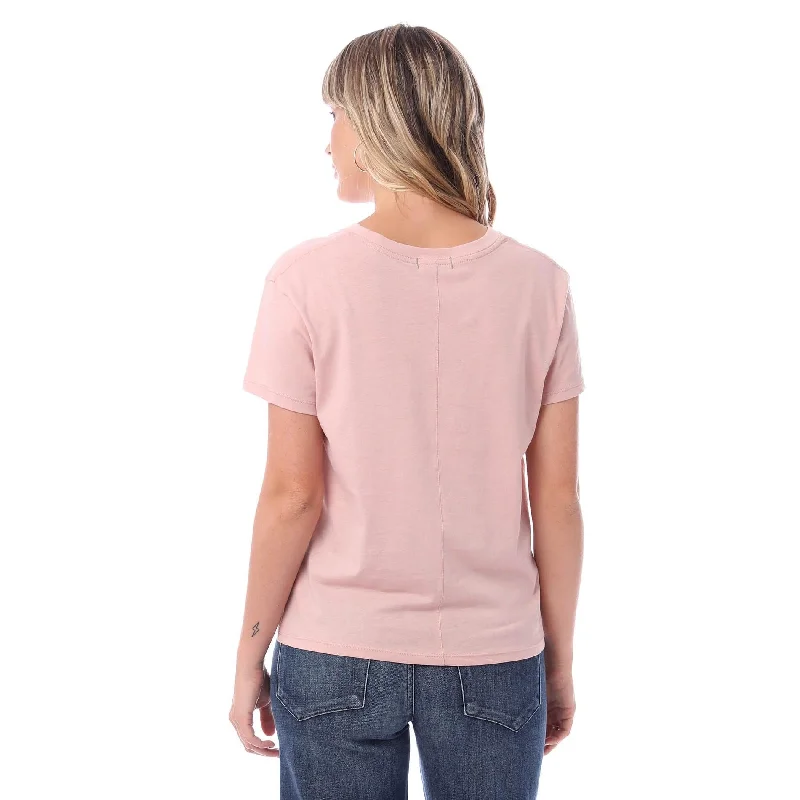 Organic Modern Crew T-Shirt (Rose Quartz)