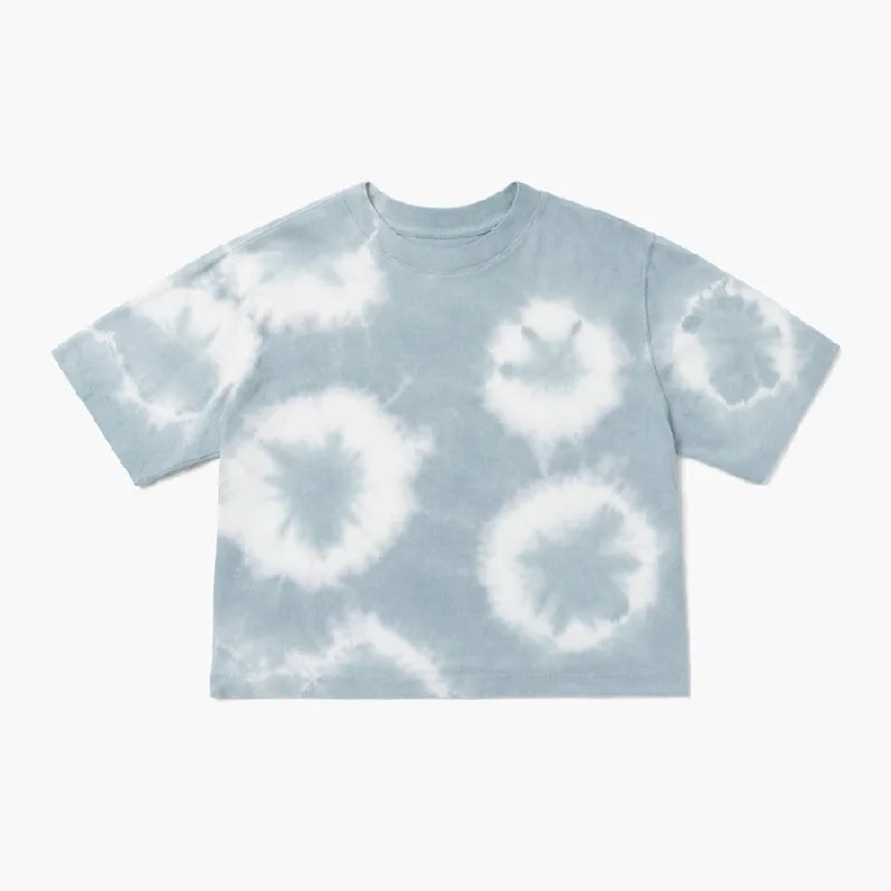 Relaxed Crop Tee (Blue Mirage Tie Dye)