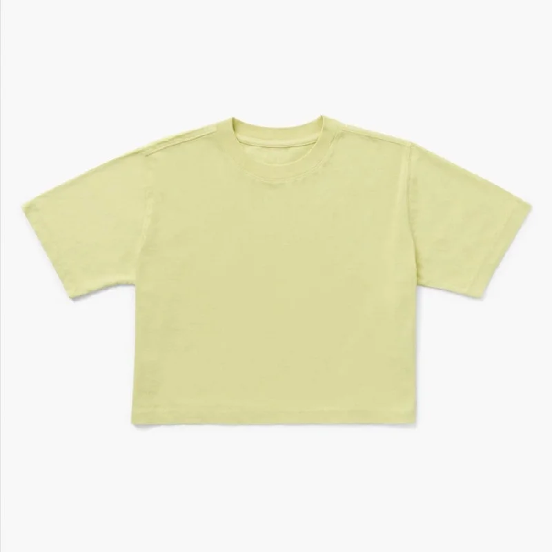 Relaxed Crop Tee (Pale Green)