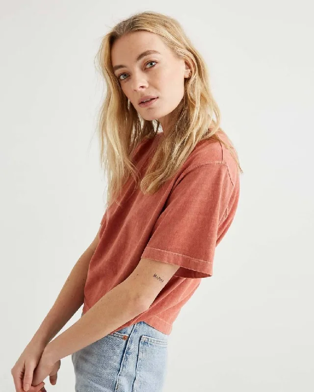 Relaxed Crop Tee (Summer Cinnamon)