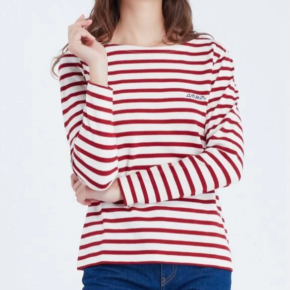 Sailor Long Sleeve Amour Top (Burgundy)