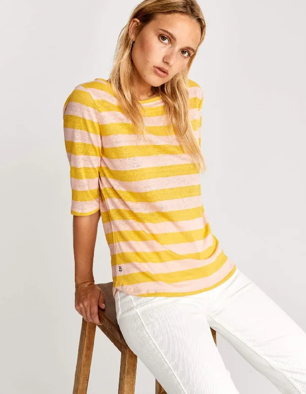 Seas T-Shirt (Yellow Stripe)