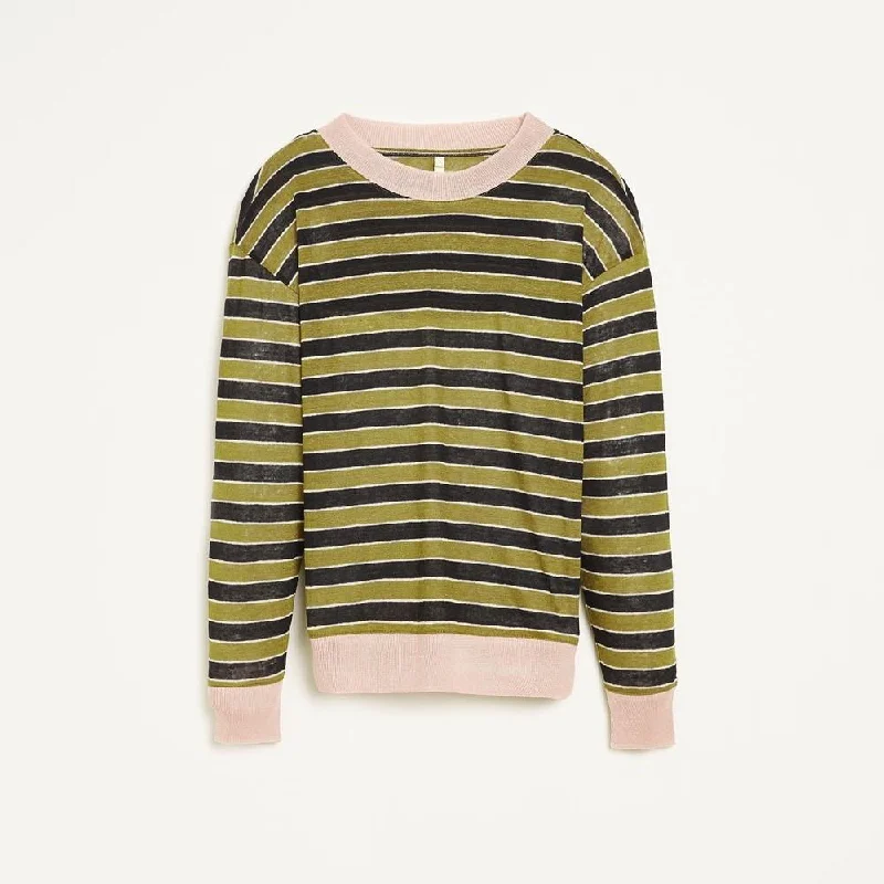 Senia T-Shirt (Olive Stripe)