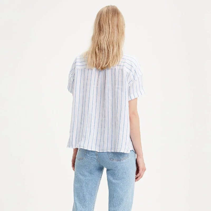 Short Sleeve Alexandra Shirt (Addyson Stripe)