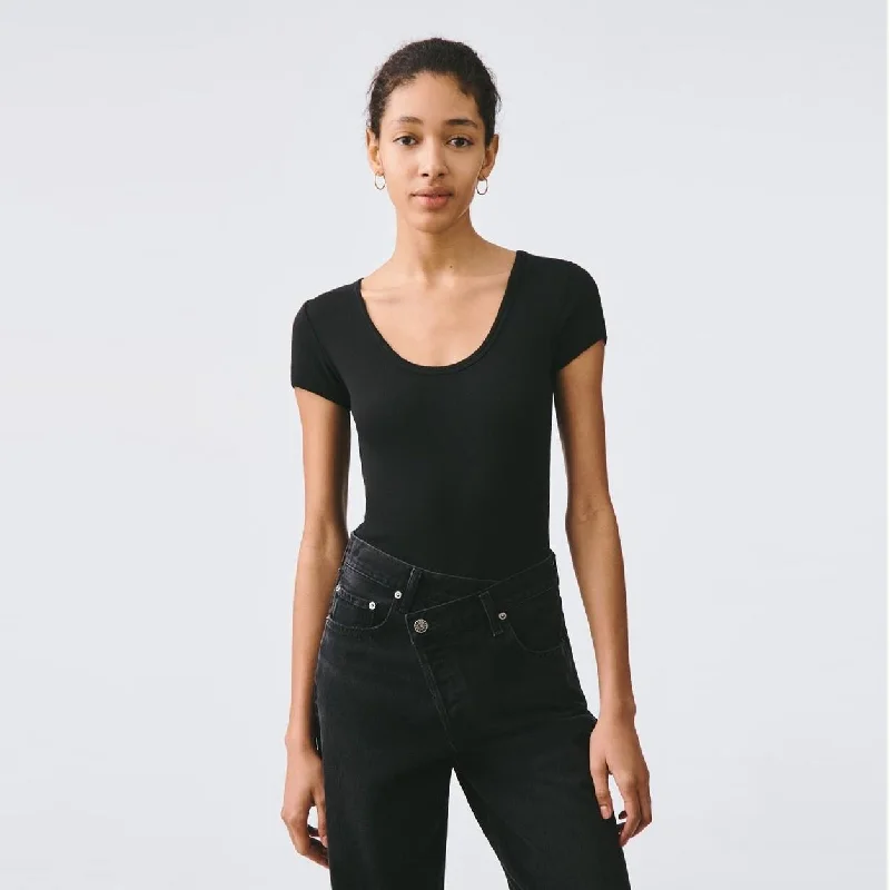 SS Rib Bodysuit (Black)