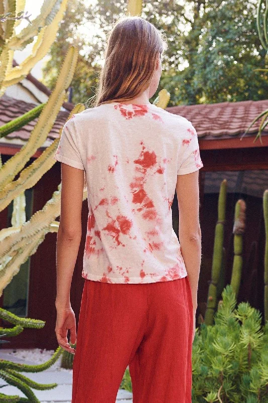 Tonia Tie Dye Tee (Coral)