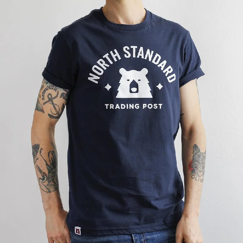 Varsity Tee (Navy + White)