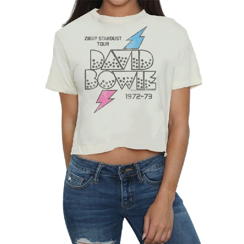 Ziggy Stardust Crop Tee (White)