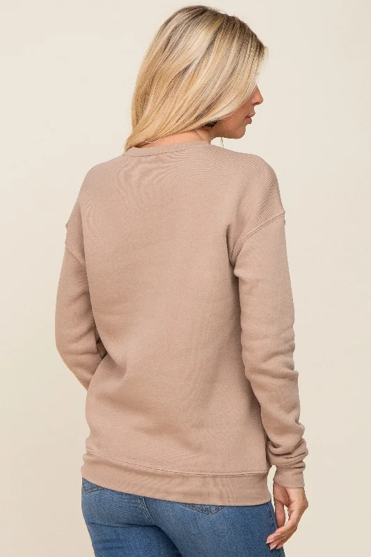 Beige Ultra Soft Mother Sweatshirt