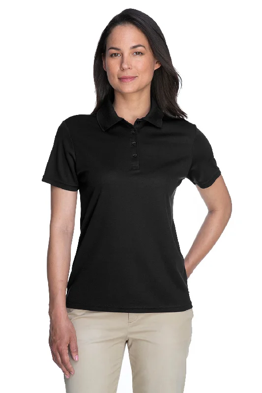 Core 365 Womens Origin Performance Moisture Wicking Short Sleeve Polo Shirt - Black